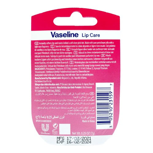 Balsamo Labial Vaseline Lip The Rosy Lips 7 G