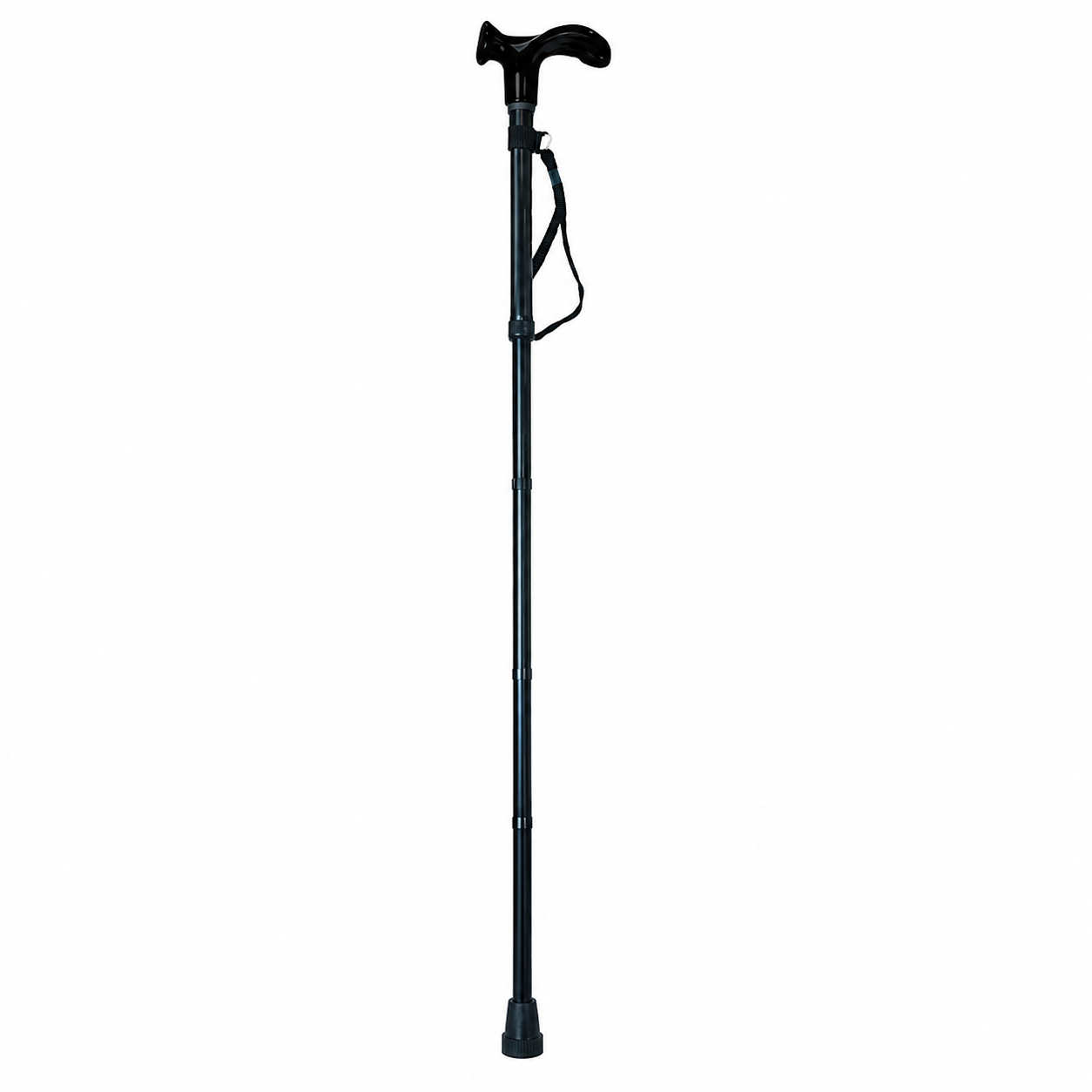 Eb070102C Baston Mango Ergonomico Negro Aluminio Altura Ajustable