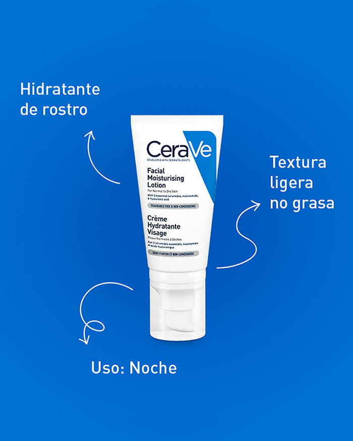 Loción  Hidratante De Rostro Cerave 52 Ml