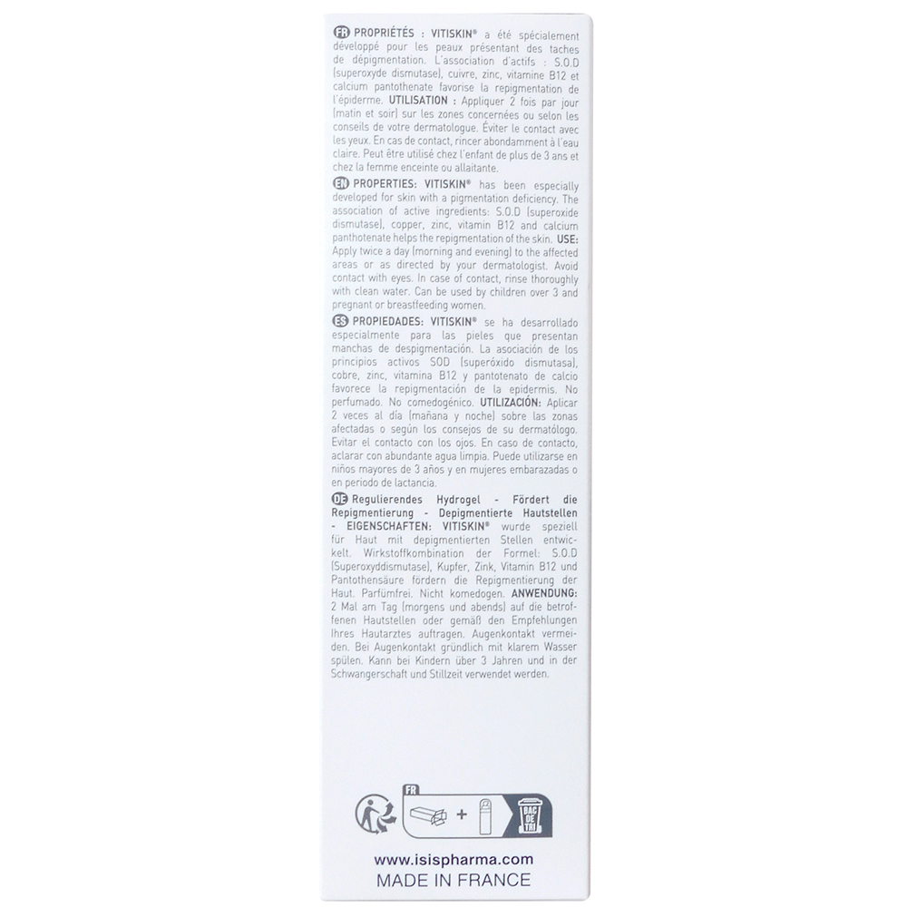 Vitiskin 50 Ml Hidrogel Vitiligo Igual Que Dermacrom