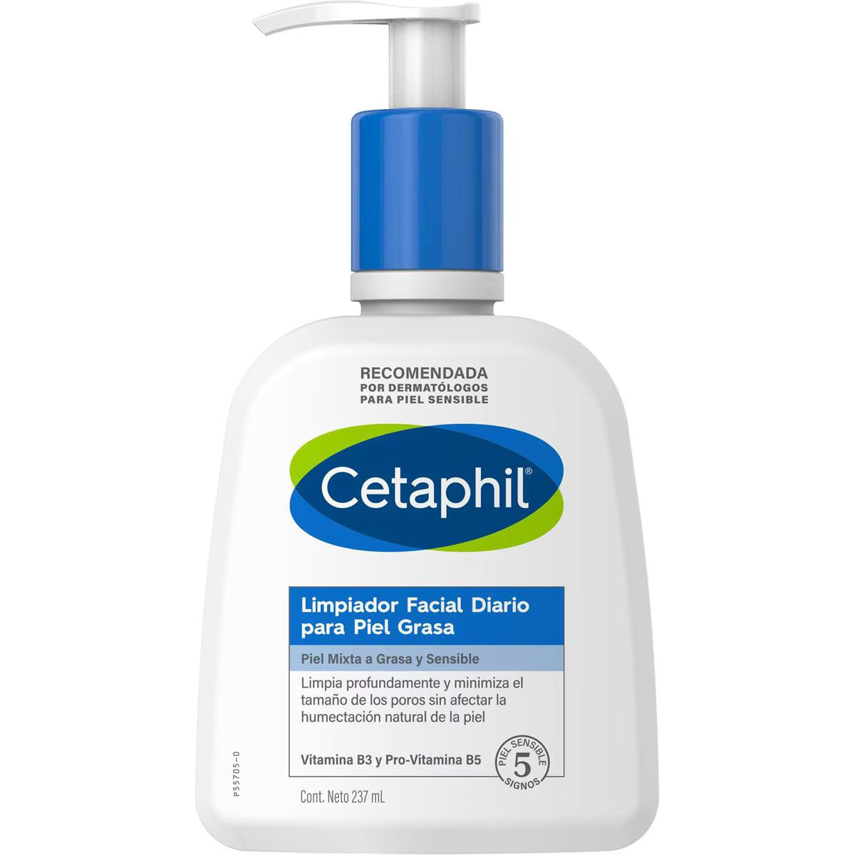 Cetaphil Gel Limpiador Facial Diario Para Piel Grasa 237 Ml
