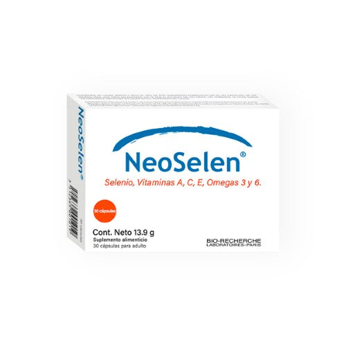 Neoselen Selenio Vitamina A C E Omega 3 Y 6 Con 30 Capsulas