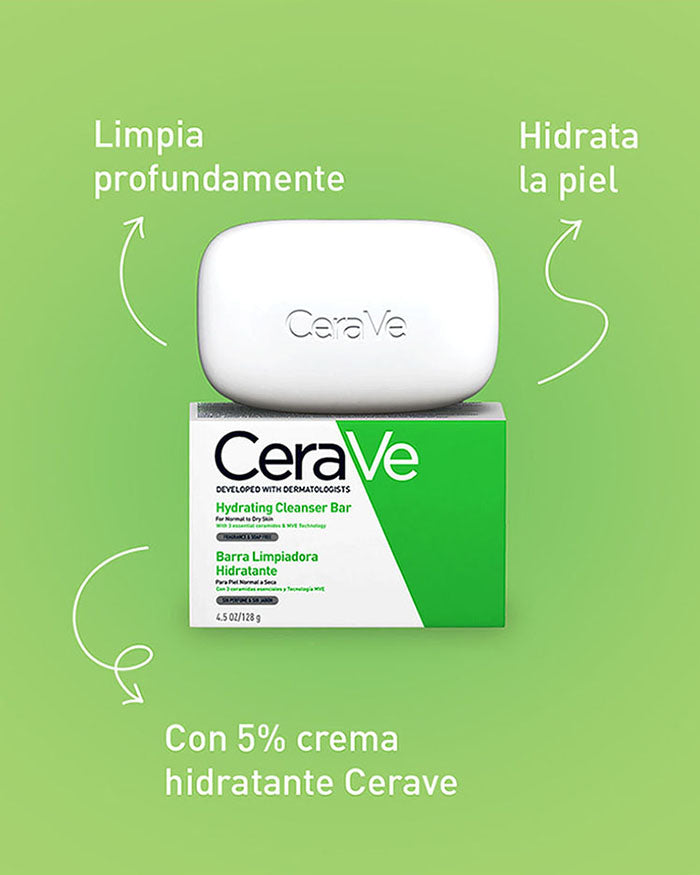 Barra Limpiadora Cerave Hidratante 128 G