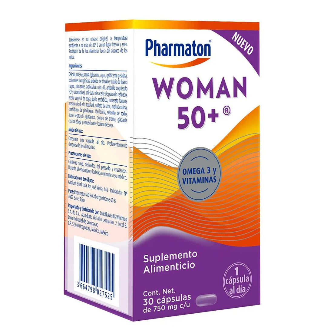 Pharmaton Woman 50+ 750 Mg Con 30 Caps
