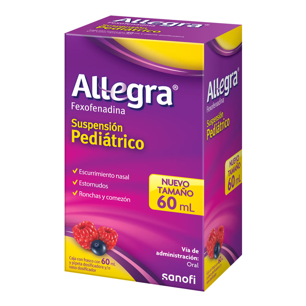 Allegra Suspension Pediatrica Frasco De 60 Ml