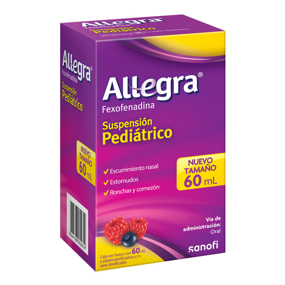 Allegra Suspension Pediatrica Frasco De 60 Ml