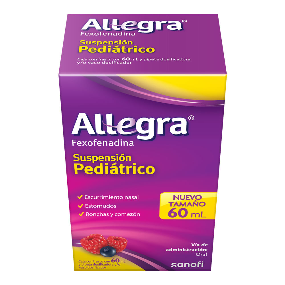 Allegra Suspension Pediatrica Frasco De 60 Ml