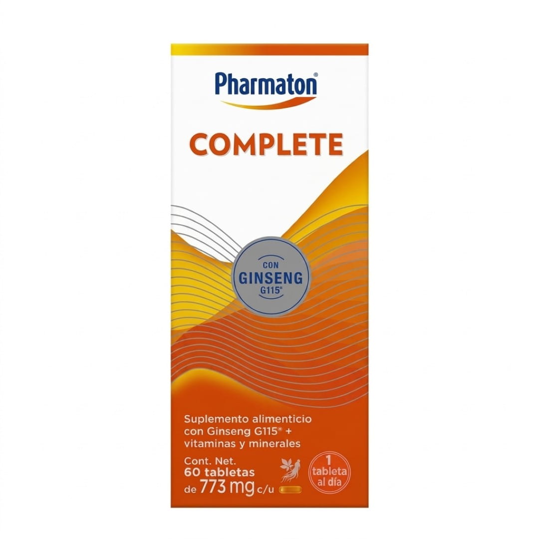 Pharmaton Complete Suplemento Alimenticio Con 60 Tabletas