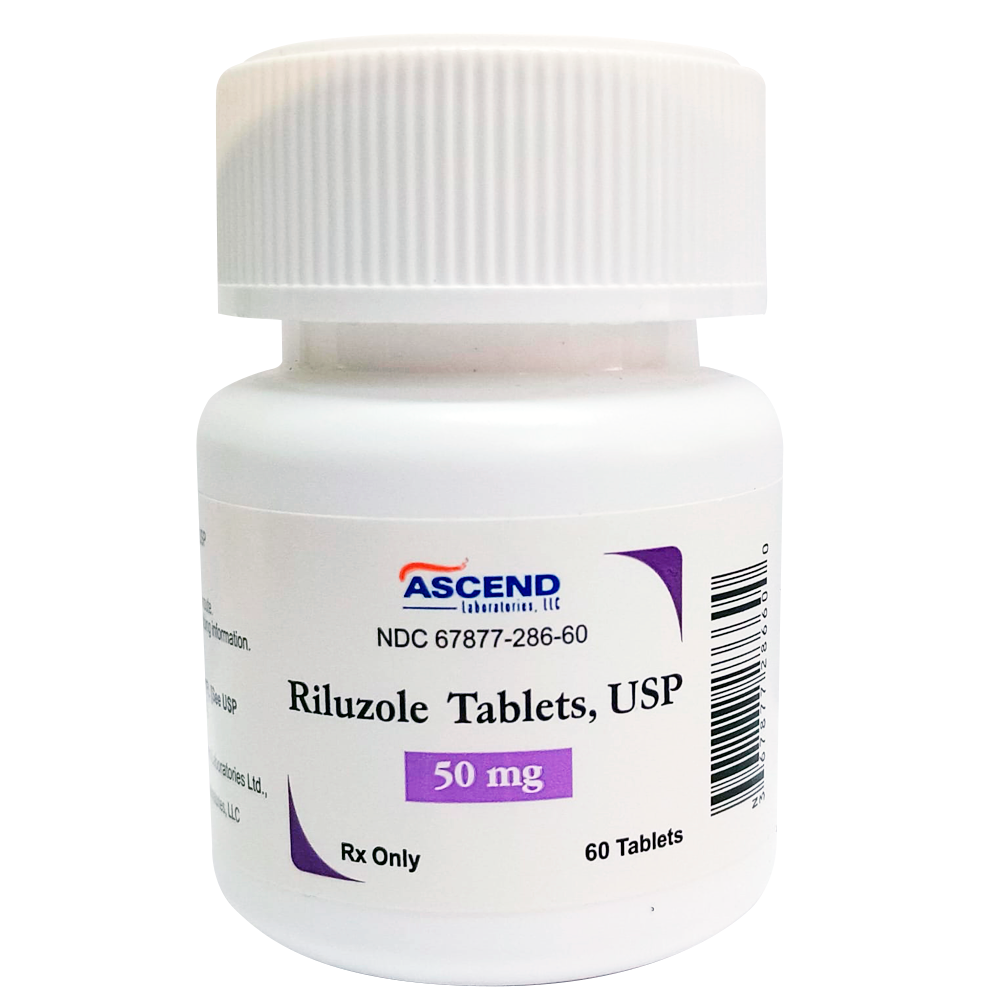 Riluzole  Usp 50 Mg  Con 60 Tabletas