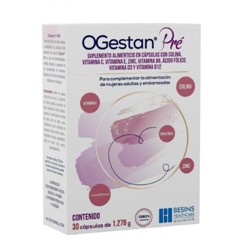 Ogestan Pre Suplemento Alimenticio Con 30 Capsulas