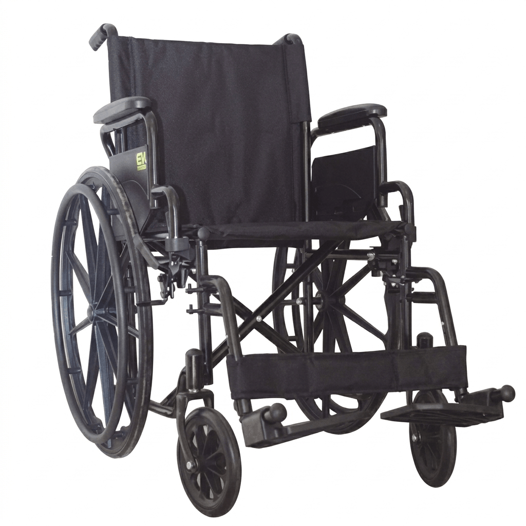 W18Neudms Silla De Ruedas 18 Negra Abatible/Removible Mag Solida 8X2