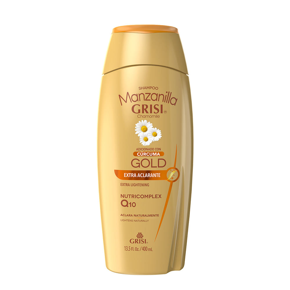 Shampoo Grisi Manzanilla Gold Q10 E-Ac 400 Ml