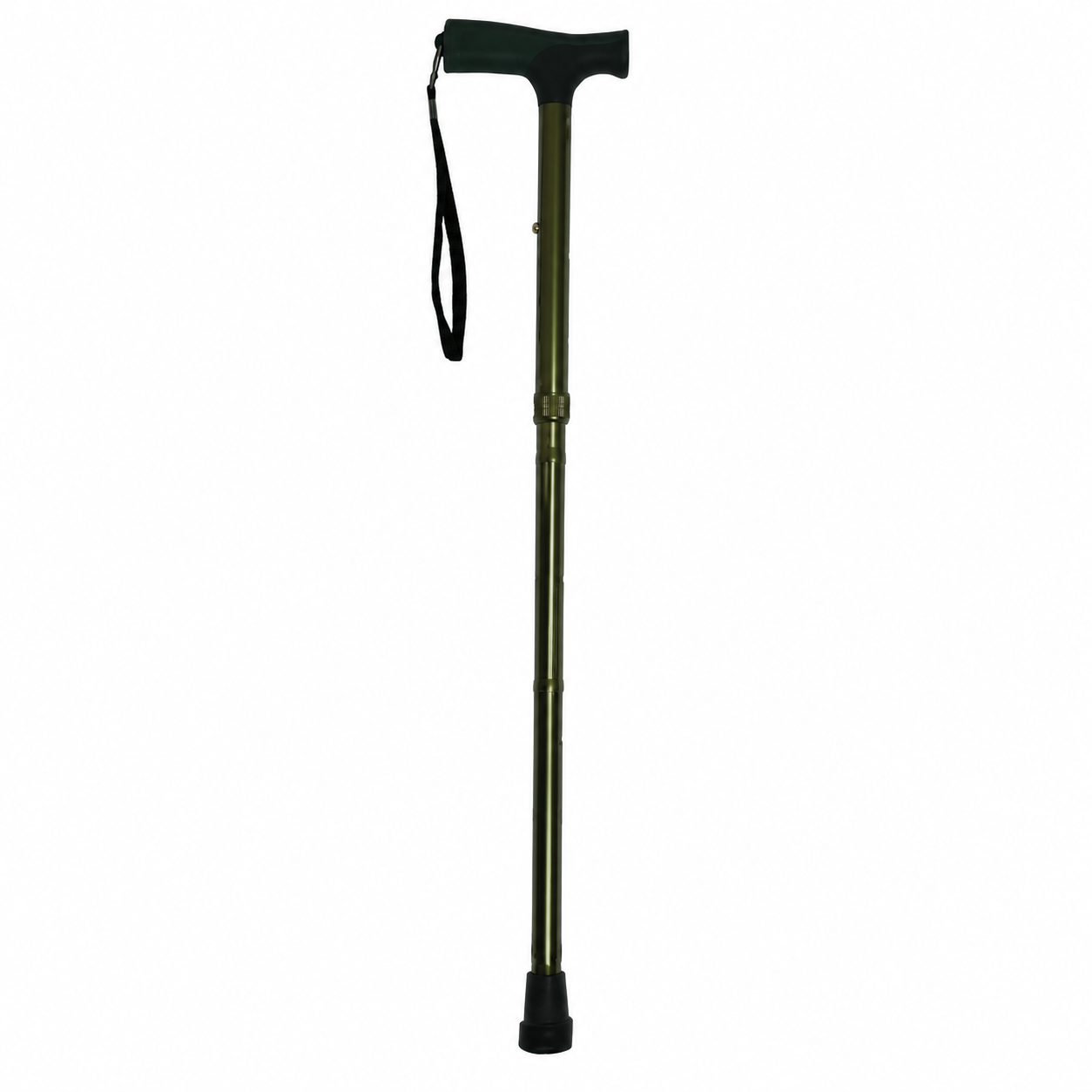 Eb030106C Baston Plegable Mango Frances Anod Verde Altura Ajustable