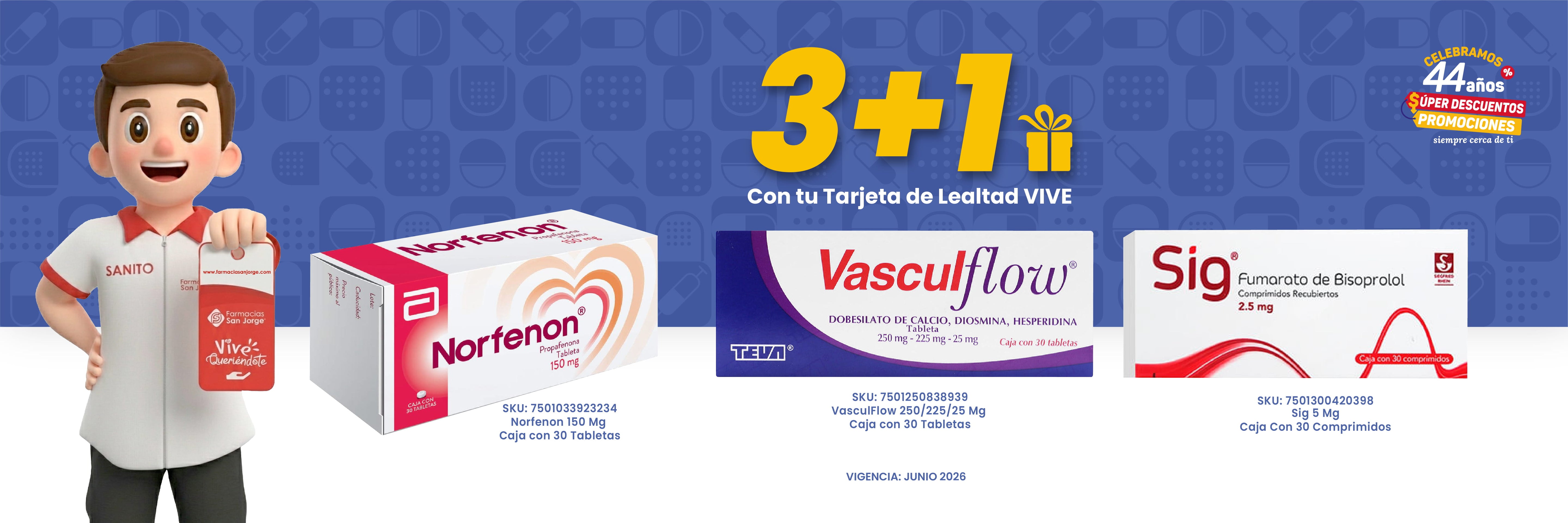 3+1 en medicamentos cronicos