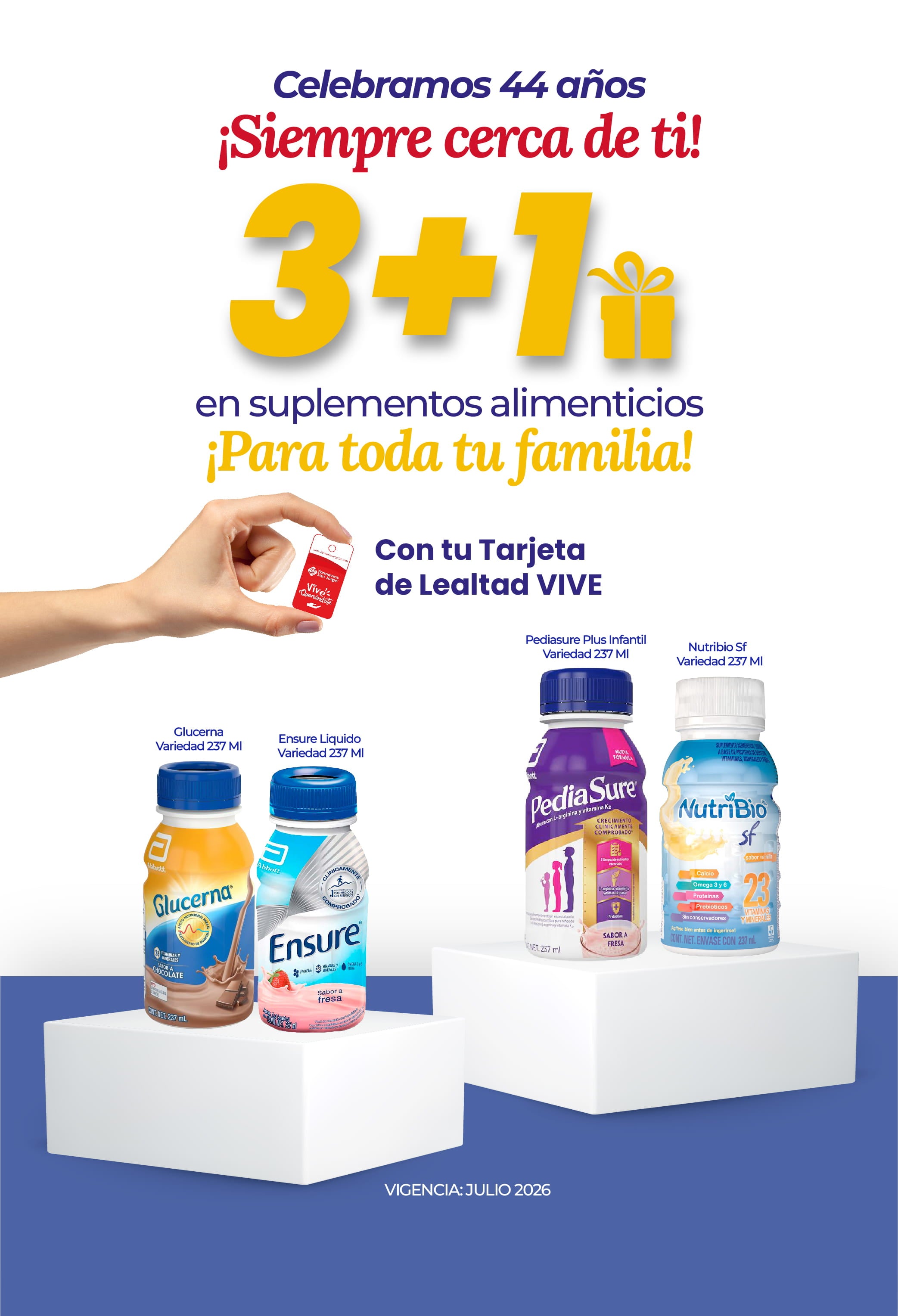 3+1 en suplementos alimenticios 