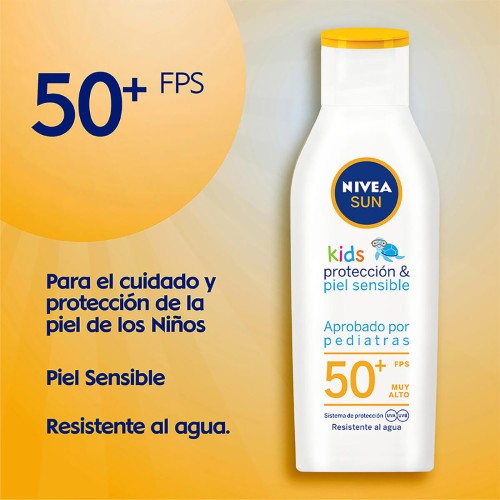 Protector Nivea Sun Kids Piel Sensible Fps 50 200 Ml