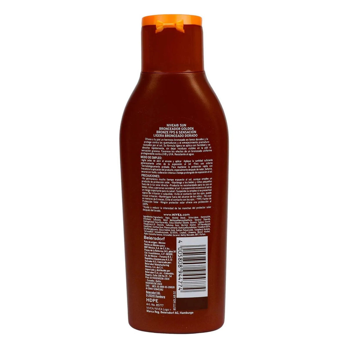 Bronceador Nivea Sun Gold-Bronze Fps6 200 Ml
