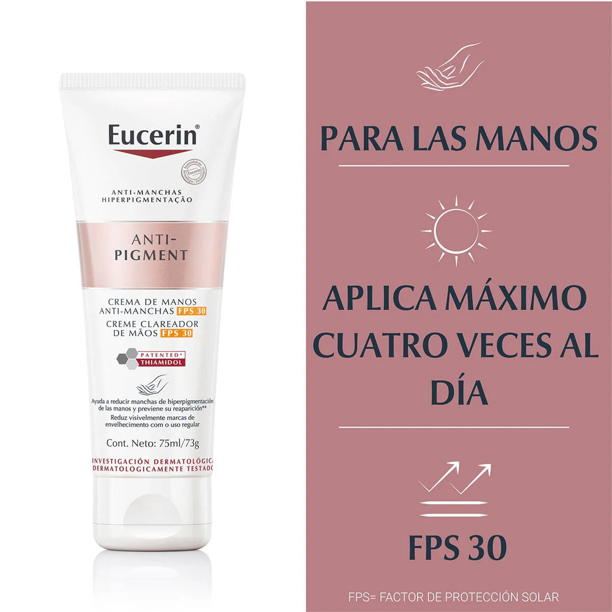 Crema Eucerin Anti-Pigment Manos 75 Ml