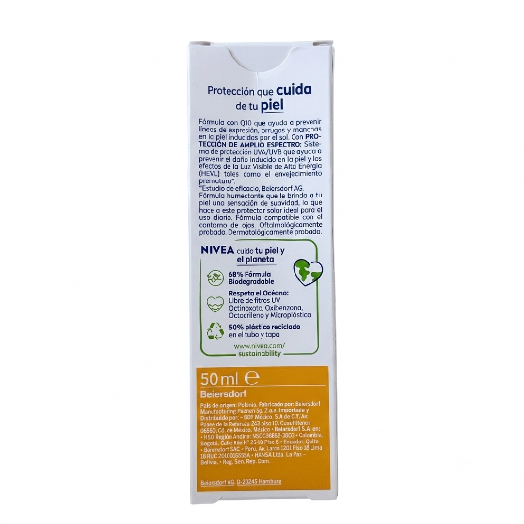 Protector Nivea Sun Facial Anti-Edad Fps 50 50 Ml