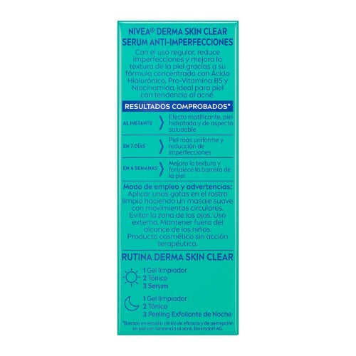 Serum Skin Clear Derma Nivea 7 Dias Acido Hialuronico 30 Ml