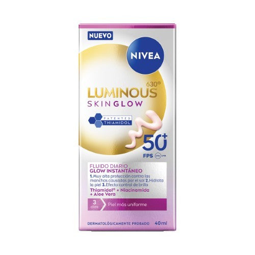 Fluido Nivea Luminous Skin Glowfps 50+ 40 Ml