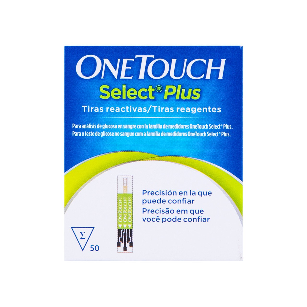 One Touch Selec Plus Tiras Reactivas Con 50