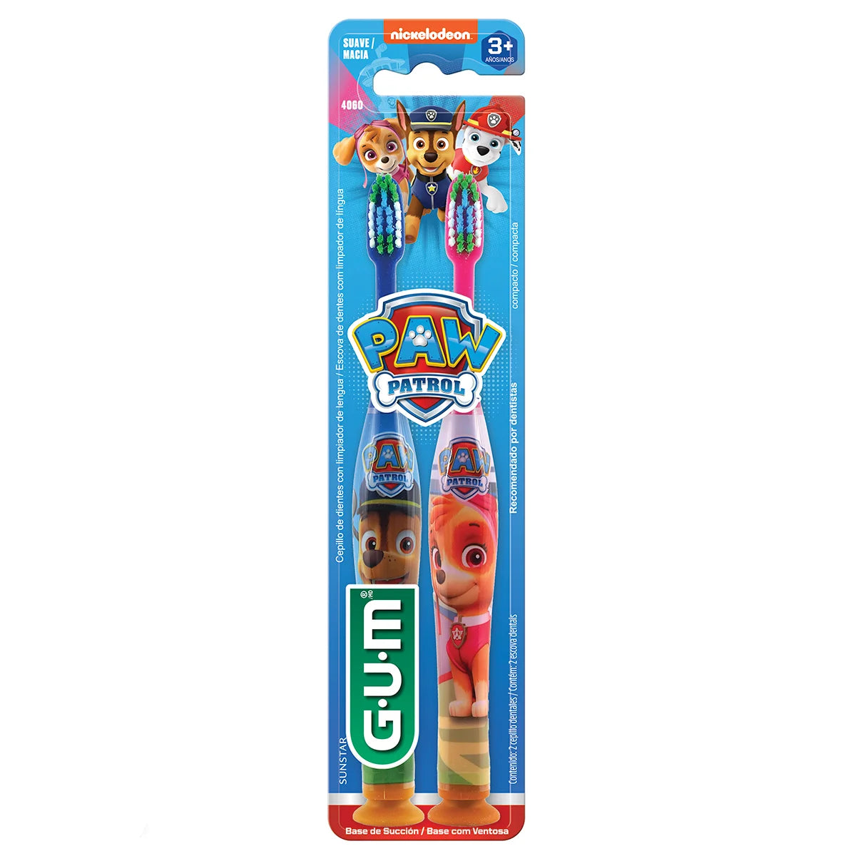 Cepillo Dental  Gum Infantil  Paw Patrol 2 Piezas
