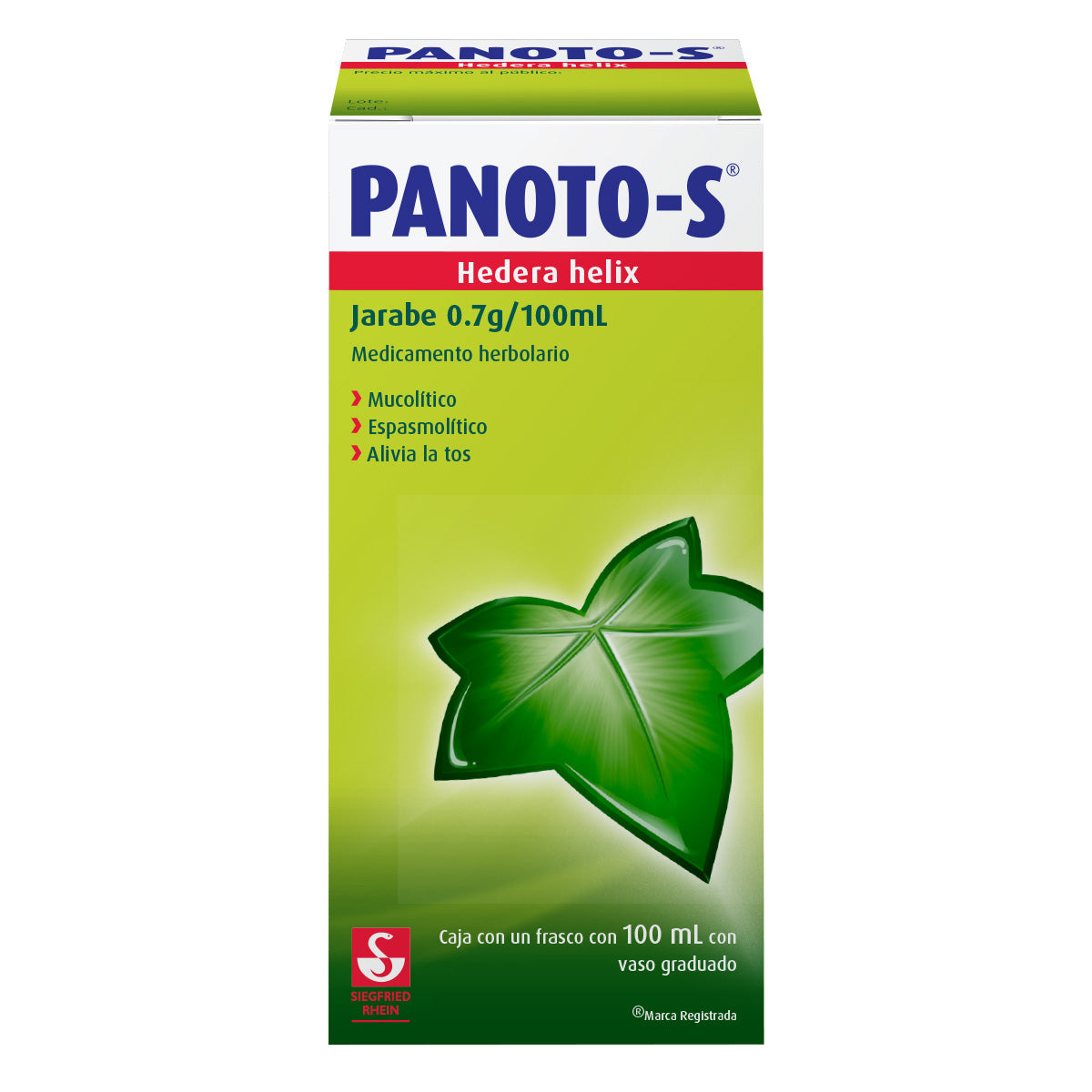 Panoto-S 100 Ml - Frasco Con Jarabe (Hedera Helix)