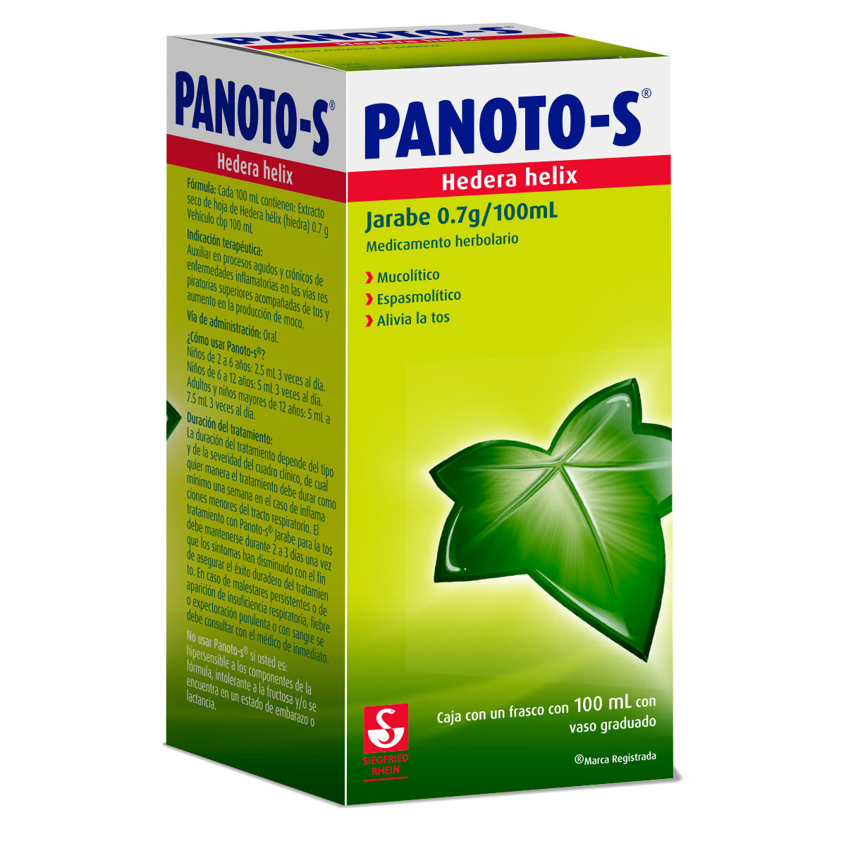 Panoto-S 100 Ml - Frasco Con Jarabe (Hedera Helix)