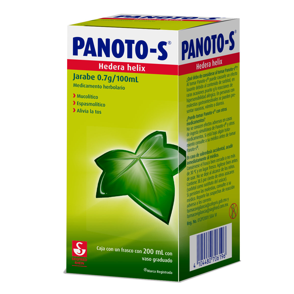 Panoto-S 0.7G/100Ml Jarabe 200 Ml