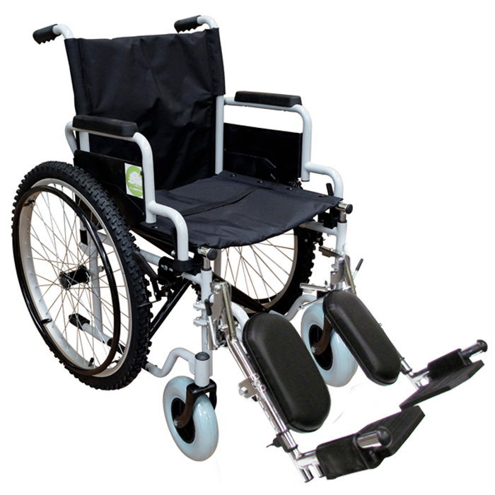 Silla De Ruedas 19 Pulgadas Gris Abatible Eleva Pierna Mag Solida 8X2