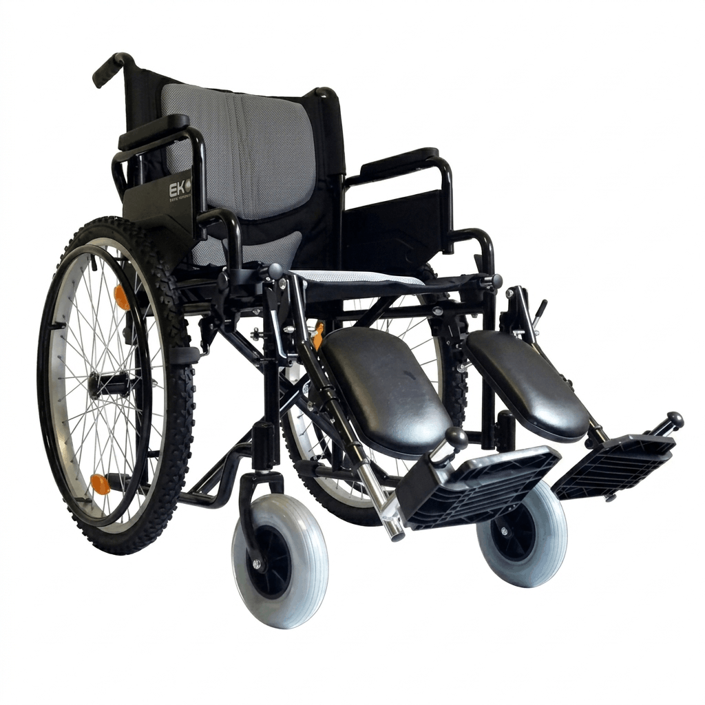 Wxtt19Gruepapd Silla De Ruedas Tt 19 Pulgadas Gris Abatible/Eleva Aluminio Neumatica 8X2