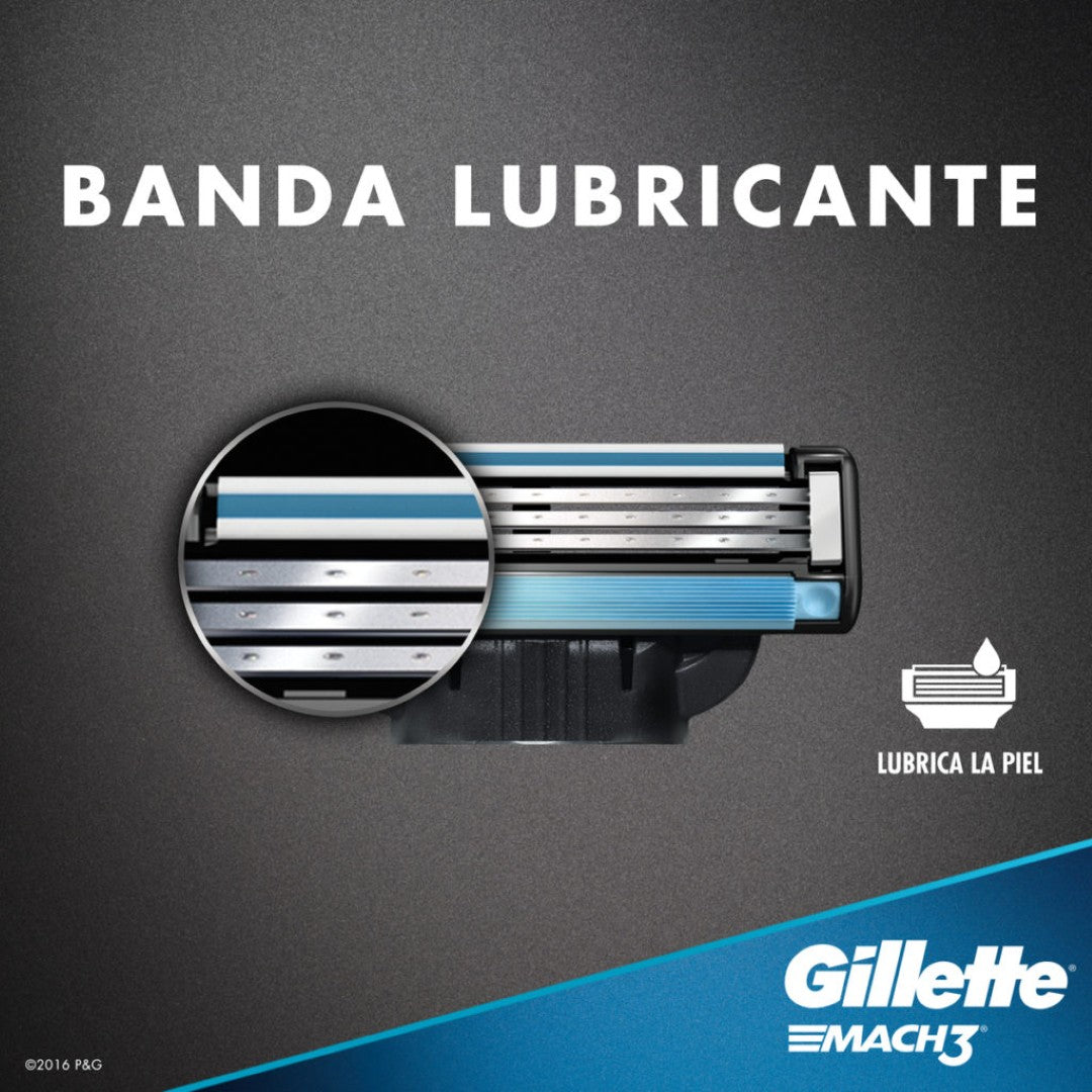 Hoja Gillette Mach3 C/4