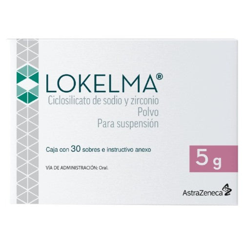 Lokelma 5 G Polvo Para Suspension Con 30 Sobres
