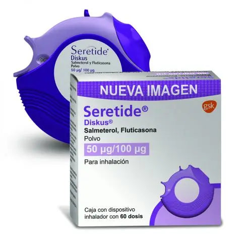 Seretide Disk 50/100 Mg Oral Con 60 Dosis
