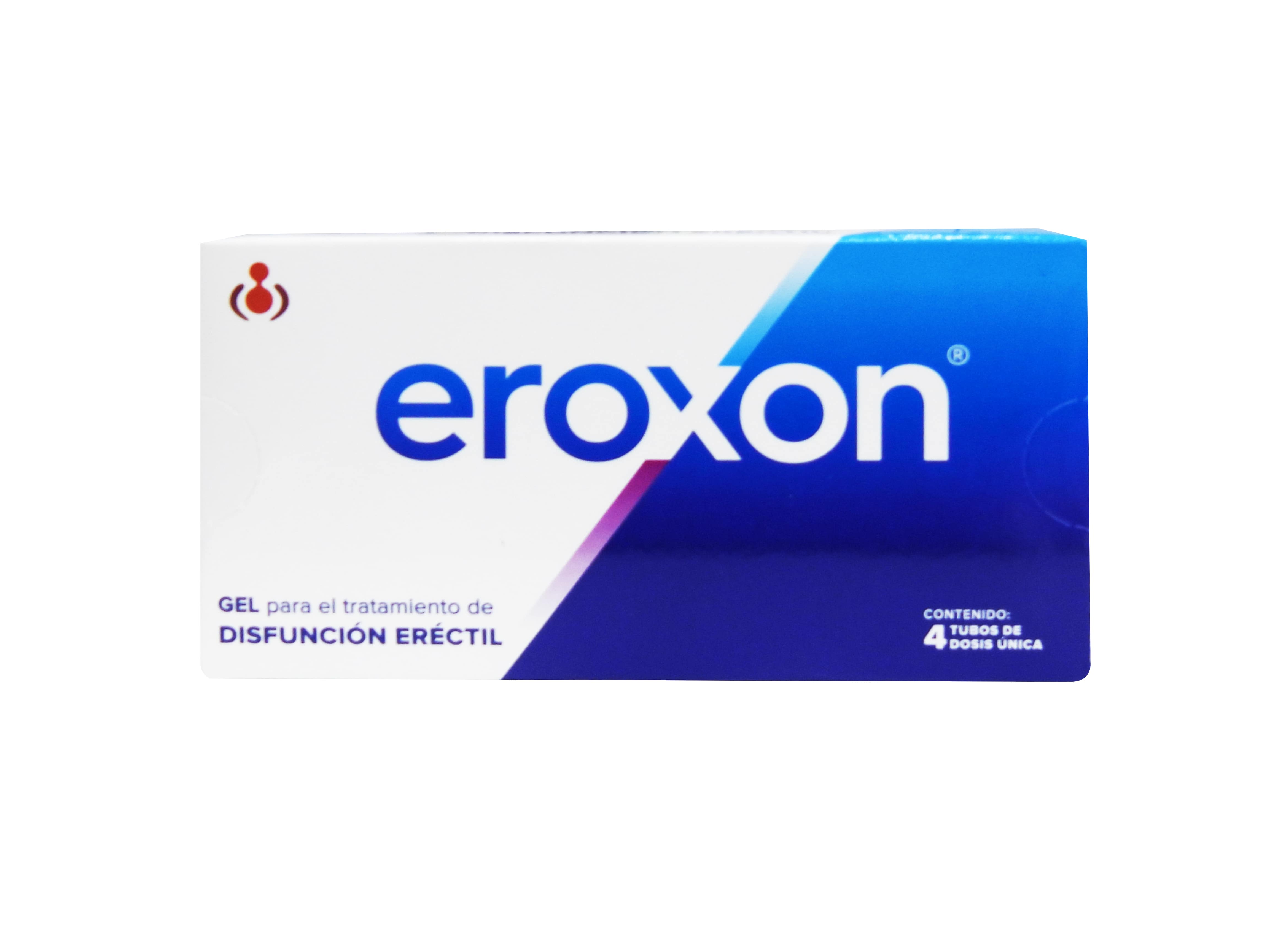 Eroxon 300 Mg Gel Disfuncion Erectil Con 4 Tubos