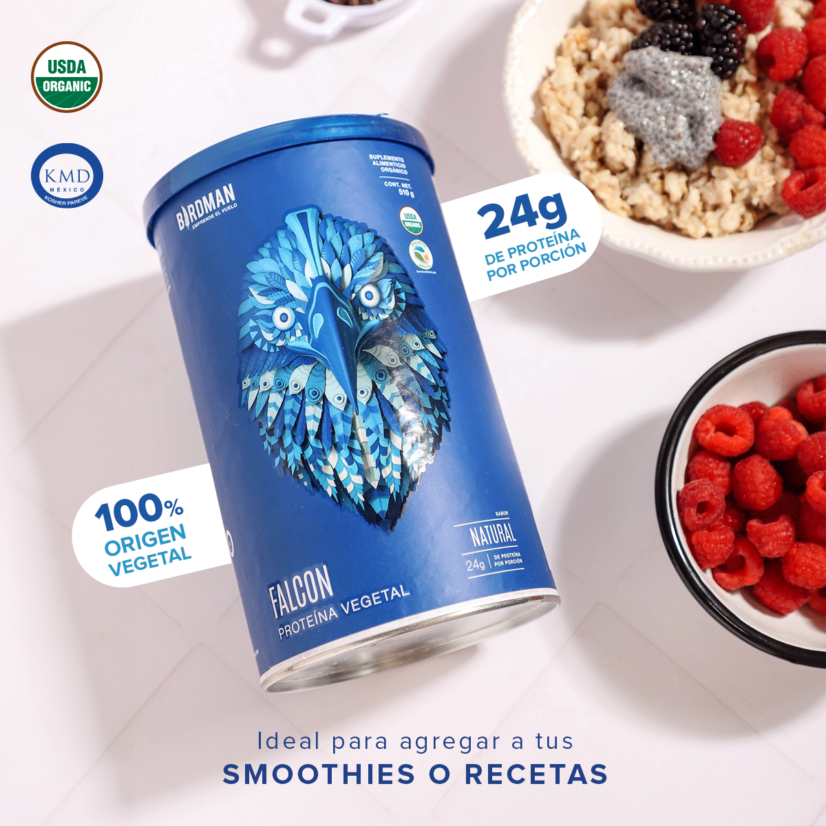 Falcon Proteina Natural 510 G Birdman