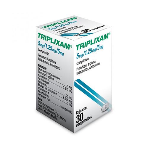 Triplixam 5 Mg/1.25 Mg/ 5 Mg Con 30 Comprimidos