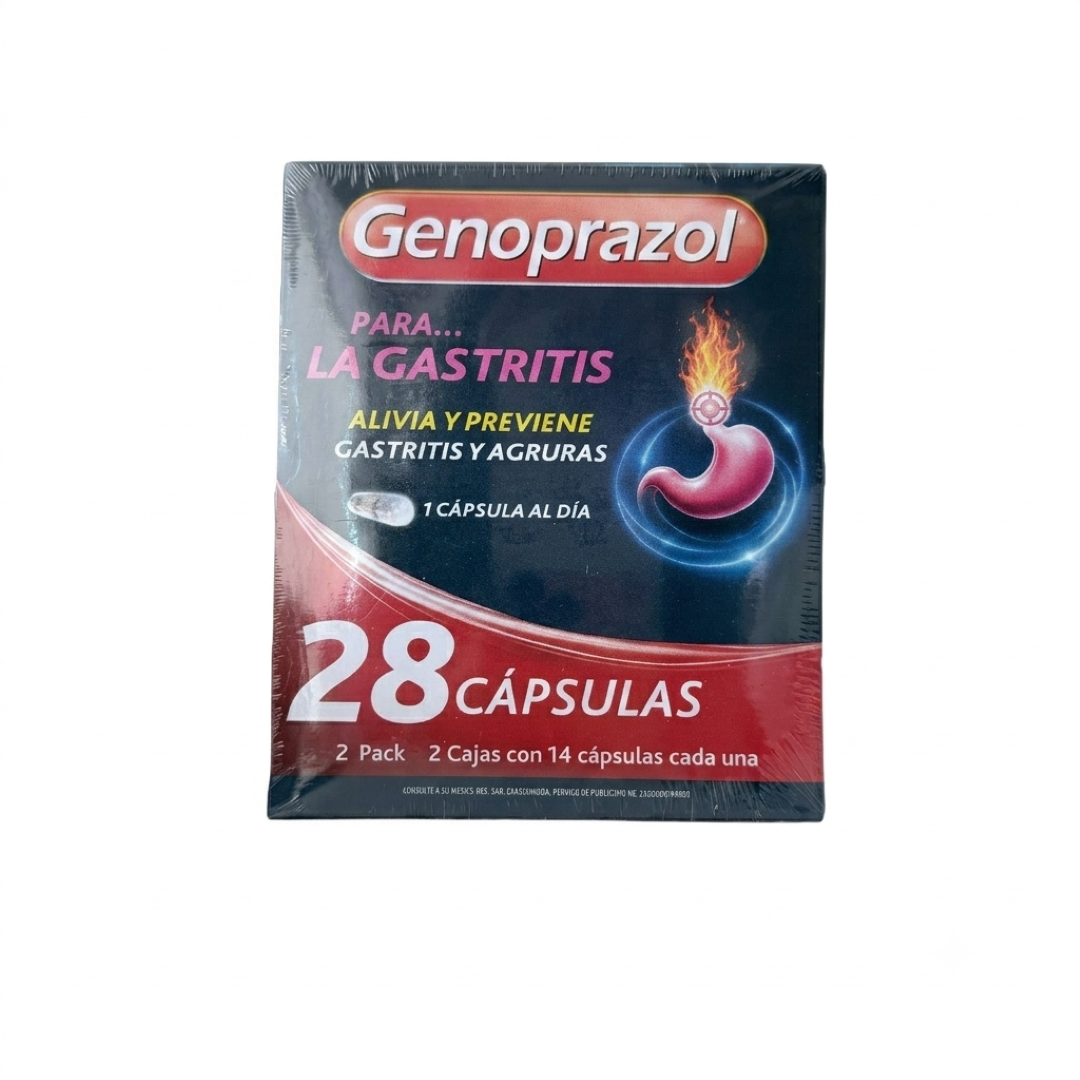 Genoprazol 20 Mg Con 14 Capsulas 2 Pack