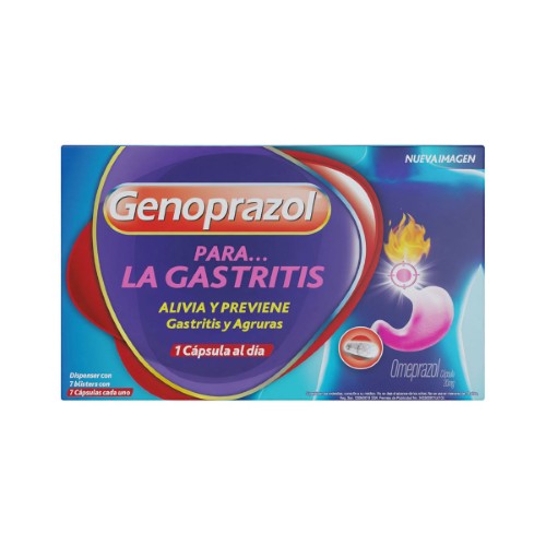 Genoprazol 20 Mg Con 7 Blister Con 7 Capsulas C/U