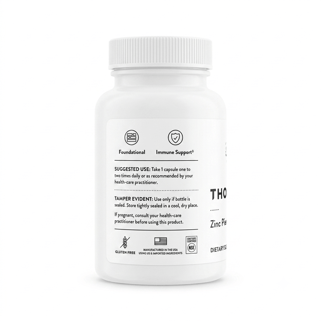 Thorne Picolinato De Zinc 15 Mg 60 Capsulas