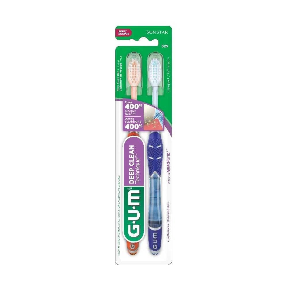 Cepillo Dental Gum Deep Clean Tech 2 Piezas