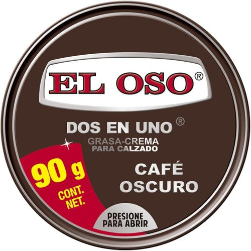 Grasa Para Calzado Cafe Oscuro Lata 90 G
