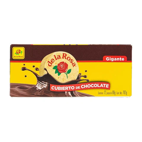 Exhibidor Mazapan La Rosa Gigante Chocolate Con 12 Piezas 60 G