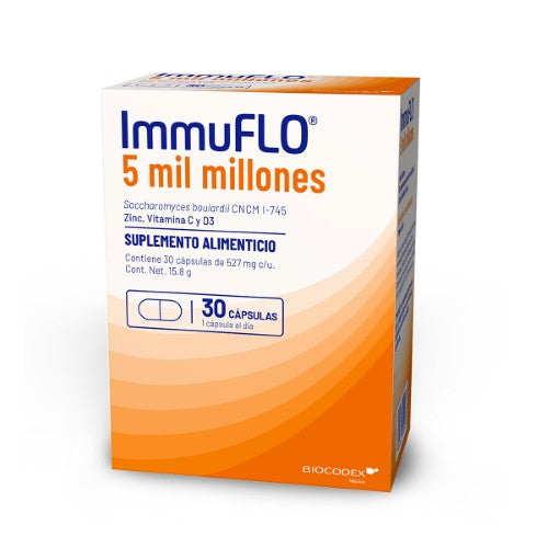 Immu-Flo Adulto Suplemento Alimenticio Con 30 Capsulas