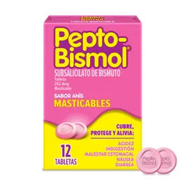 Pepto-Bismol Tabletas Masticables Con 12
