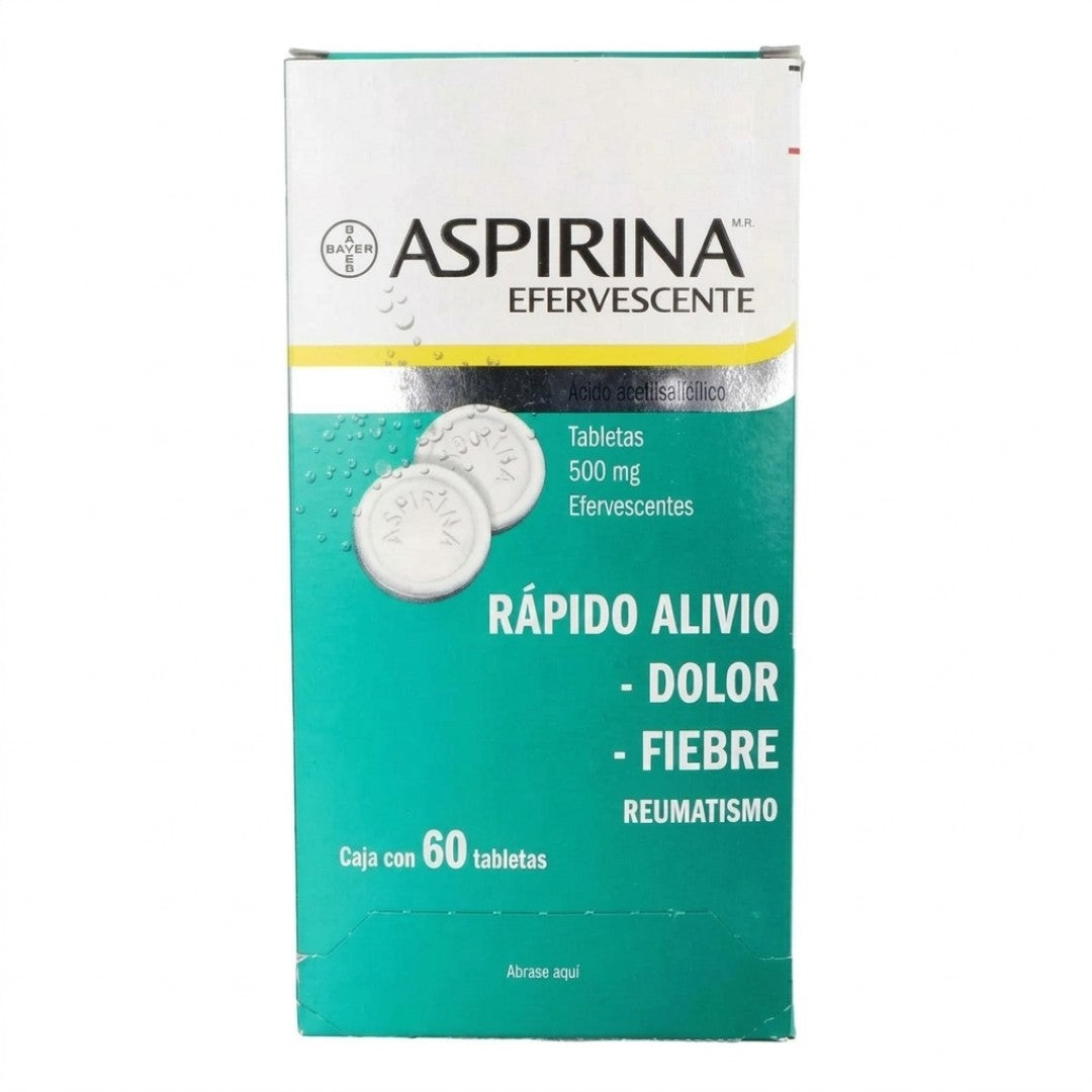 Aspirina Efervecente  Ad 500 Mg Tabletas 60
