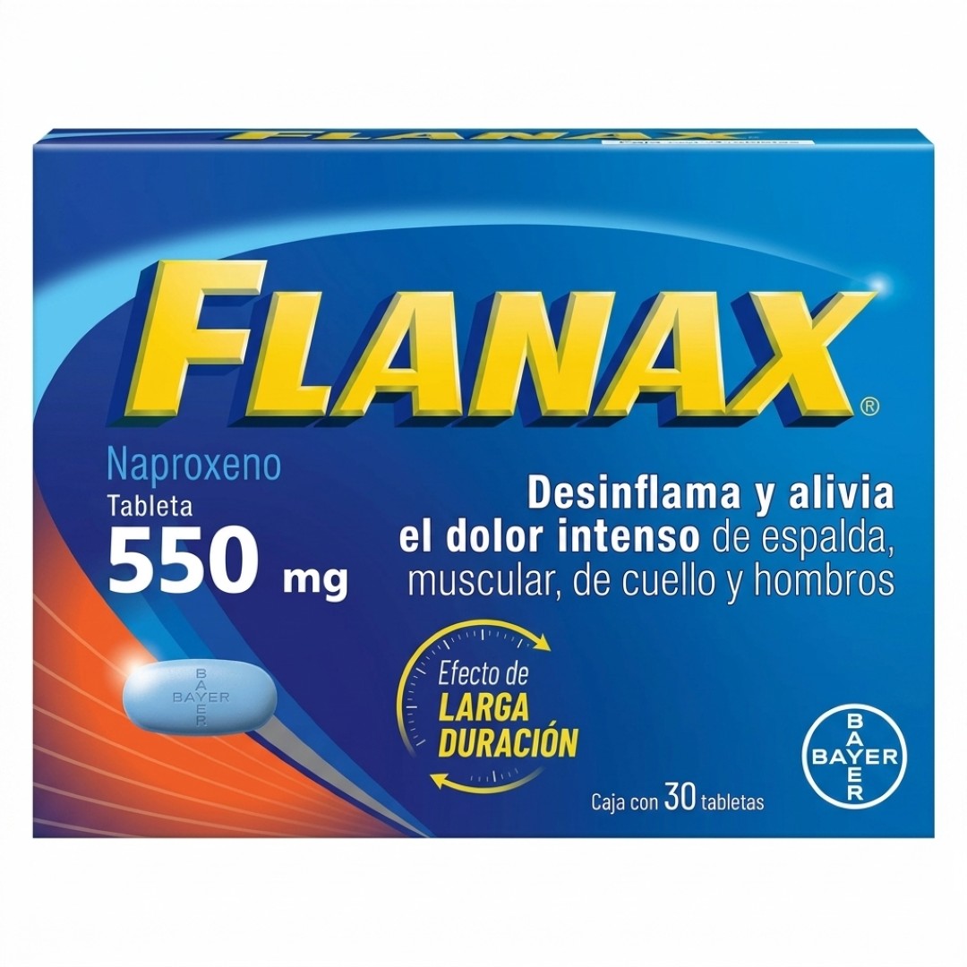 Flanax (Naproxeno) 550 Mg Con 30 Tab