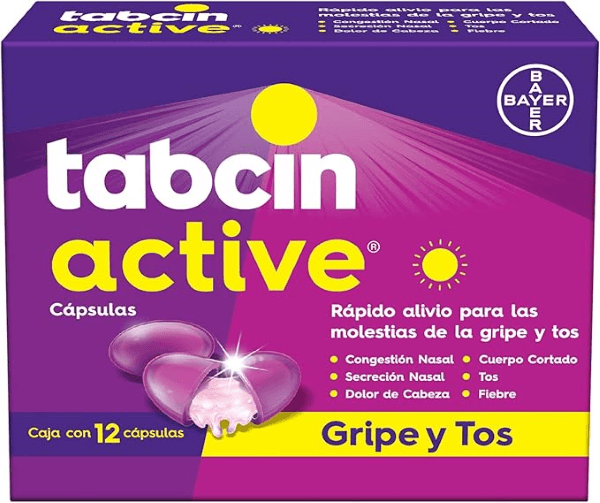 Tabcin Active Blister Con 12 Caps Mx