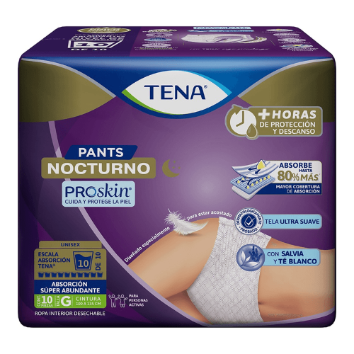 Calzon Tena Pants Nocturno Grande Con 10